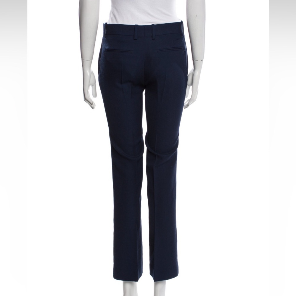 Celine Wide Leg Pants By Phoebe Philo Navy Blue SZ 2/34 - Picture 3 of 11